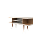 Manhattan Comfort Utopia Contemporary Modern 53" TV Stand in Off White and Maple Cream