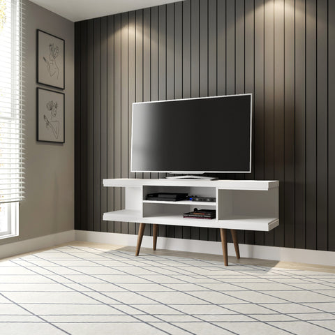 Manhattan Comfort Utopia Contemporary Modern 53" TV Stand in White