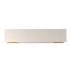 Manhattan Comfort Utopia Contemporary Modern 70" TV Stand in Off White and Maple Cream