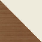 Manhattan Comfort Utopia Contemporary Modern 70" TV Stand in Off White and Maple Cream