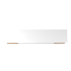 Manhattan Comfort Utopia Contemporary Modern 70" TV Stand in Maple Cream and White