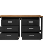 Manhattan Comfort Fortress Modern 3-Piece Garage Set in Charcoal Gray - 19GMC-CH