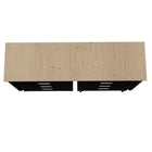 Manhattan Comfort Fortress Modern 3-Piece Garage Set in Charcoal Gray - 19GMC-CH