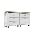 Manhattan Comfort Fortress Modern 3-Piece Garage Set in White - 19GMC-WH