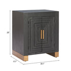 Zuo Trazo Side Table Black