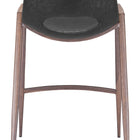 Zuo Desi Counter Stool (Set of 2) Black & Walnut