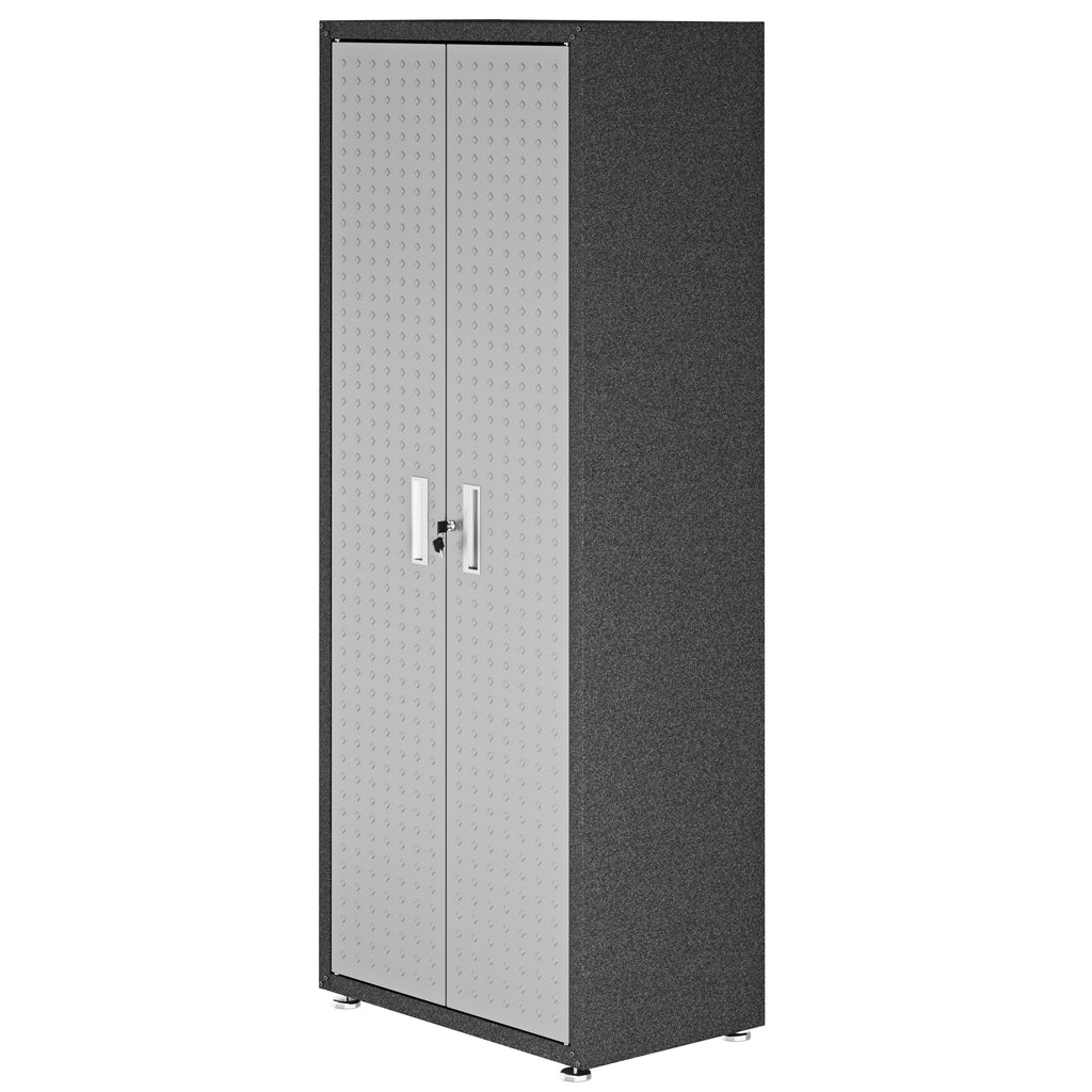 Manhattan Comfort Fortress Modern 75" Tall Garage Cabinet in Dark Gray