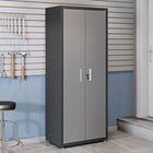 Manhattan Comfort Fortress Modern 75" Tall Garage Cabinet in Dark Gray