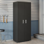 Manhattan Comfort Fortress Modern 75" Tall Garage Cabinet in Charcoal Gray