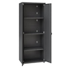 Manhattan Comfort Fortress Modern 75" Tall Garage Cabinet in Charcoal Gray