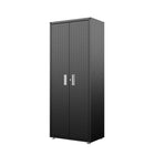 Manhattan Comfort Fortress Modern 75" Tall Garage Cabinet in Charcoal Gray