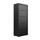 Manhattan Comfort Fortress Modern 75" Tall Garage Cabinet in Charcoal Gray