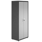 Manhattan Comfort Fortress Modern 75" Tall Garage Cabinet in Dark Gray