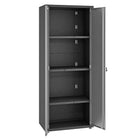 Manhattan Comfort Fortress Modern 75" Tall Garage Cabinet in Dark Gray