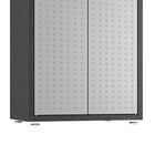 Manhattan Comfort Fortress Modern 75" Tall Garage Cabinet in Dark Gray