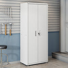 Manhattan Comfort Fortress Modern 75" Tall Garage Cabinet in White
