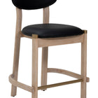 Zuo Rilou Counter Stool (Set of 2) Black & Natural