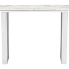 Zuo Atlas Console Table White & Silver