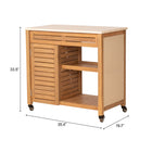 Zuo Valtan Bar Cart Natural