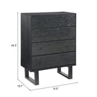 Zuo Gus Chest Black