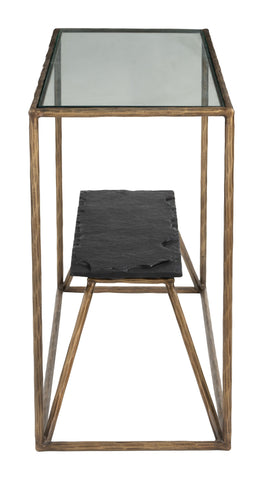 Zuo Ranol Console Table Brass