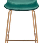 Zuo Tony Barstool Green & Gold