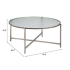 Zuo Vetro Coffee Table Silver