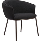 Zuo Essen Dining Chair Black & Bronze