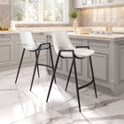 Zuo Desi Counter Stool (Set of 2) White