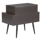 Zuo Mechy Side Table Brown