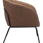 Zuo Quinten Accent Chair Vintage Brown
