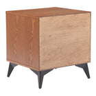 Zuo Zarif Nightstand Black & Walnut