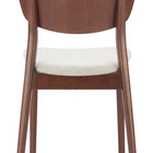 Zuo Kellua Dining Chair (Set of 2) Beige & Walnut