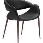 Zuo Limay Dining Chair (Set of 2) Black & Walnut