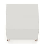Manhattan Comfort Rockefeller Mid-Century Modern 20" Nightstand in Off White (1-Drawer) - Set of 2 - 2-101GMC3