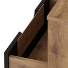 Manhattan Comfort Rockefeller Mid-Century Modern 20" Nightstand in Gray (1-Drawer) - Set of 2