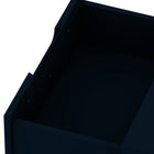 Manhattan Comfort Rockefeller Mid-Century Modern 20" Nightstand in Midnight Blue (2-Drawer) - Set of 2