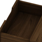 Manhattan Comfort Rockefeller Mid-Century Modern 20" Nightstand in Chestnut Brown (2-Drawer) - Set of 2