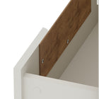 Manhattan Comfort Rockefeller Mid-Century Modern 20" Nightstand in Off White (2-Drawer) - Set of 2 - 2-102GMC8