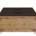 Manhattan Comfort Rockefeller Mid-Century Modern 35" Dresser in Gray (3-Drawer) - Set of 2