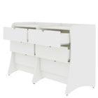 Manhattan Comfort Coney Mid-Century Modern 28" Nightstand in White (3-Drawer) - Set of 2