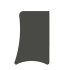 Manhattan Comfort Coney Mid-Century Modern 28" Nightstand in Charcoal Gray (3-Drawer) - Set of 2