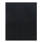 Manhattan Comfort Cornelia Modern 2-Piece Wardrobe Closet in Black