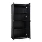 Manhattan Comfort Cornelia Modern 2-Piece Wardrobe Closet in Black