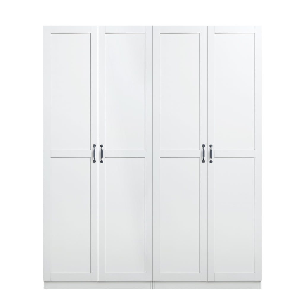 Manhattan Comfort Cornelia Modern 2-Piece Wardrobe Closet in White