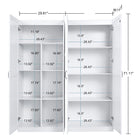 Manhattan Comfort Cornelia Modern 2-Piece Wardrobe Closet in White