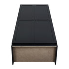 Manhattan Comfort Cornelia Modern 30" Storage Cabinet in Black (7-Shelf) - Set of 2
