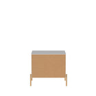 Manhattan Comfort Jasper Modern 25" Nightstand in White (2-Drawer) - Set of 2