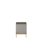 Manhattan Comfort Jasper Modern 25" Nightstand in Sage Gray (2-Drawer) - Set of 2