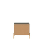 Manhattan Comfort Jasper Modern 25" Nightstand in Sage Gray (2-Drawer) - Set of 2
